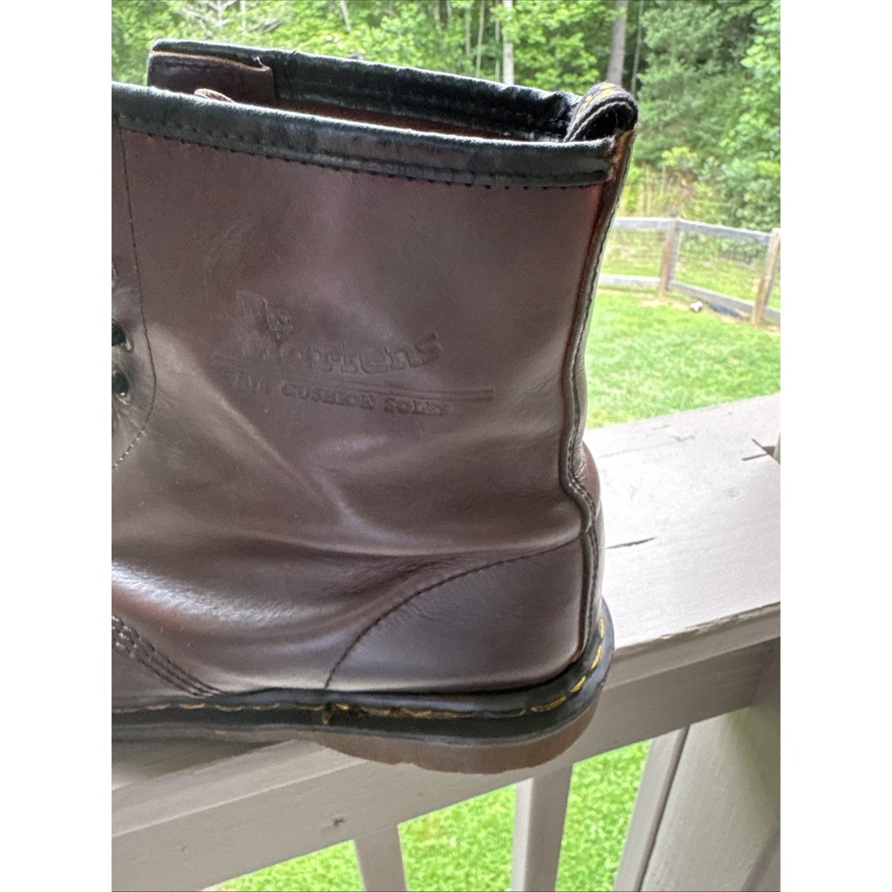 Dr. Martens Vintage Made in England Brown Leather Boots Men's US 9 UK 8 - Picture 8 of 15